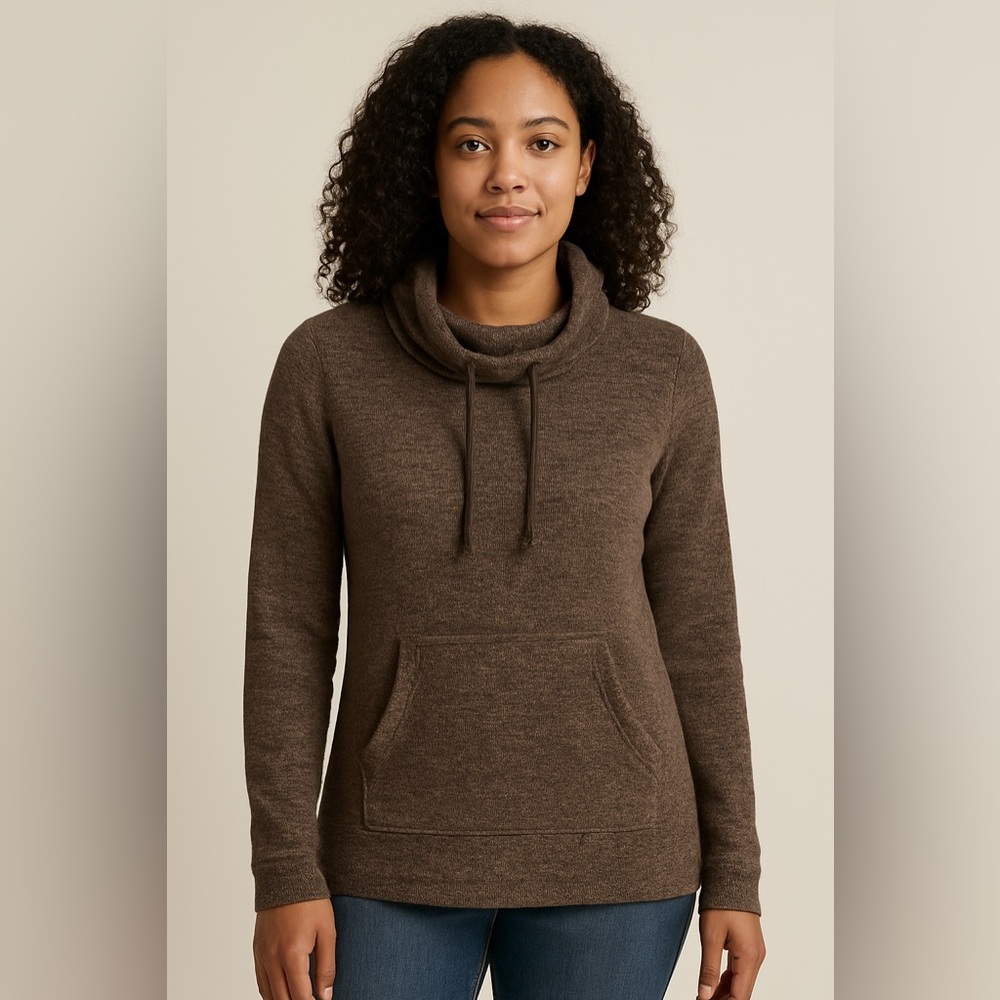 PrAna Sweater Sweater Cowl Neck Brown XS